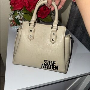 Steve Madden Cream Satchel